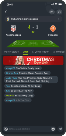 Full match details in one tap, Lineups, head-to-head history and stats without leaving the app.