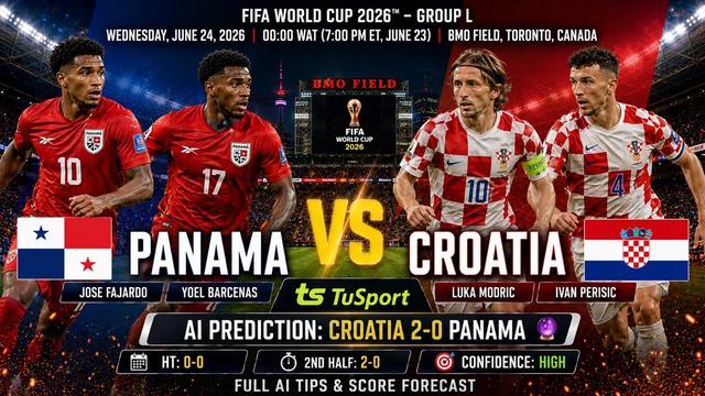 Panama vs Croatia Prediction: TuSport AI Tips, Score Forecast & FIFA World Cup 2026 Analysis